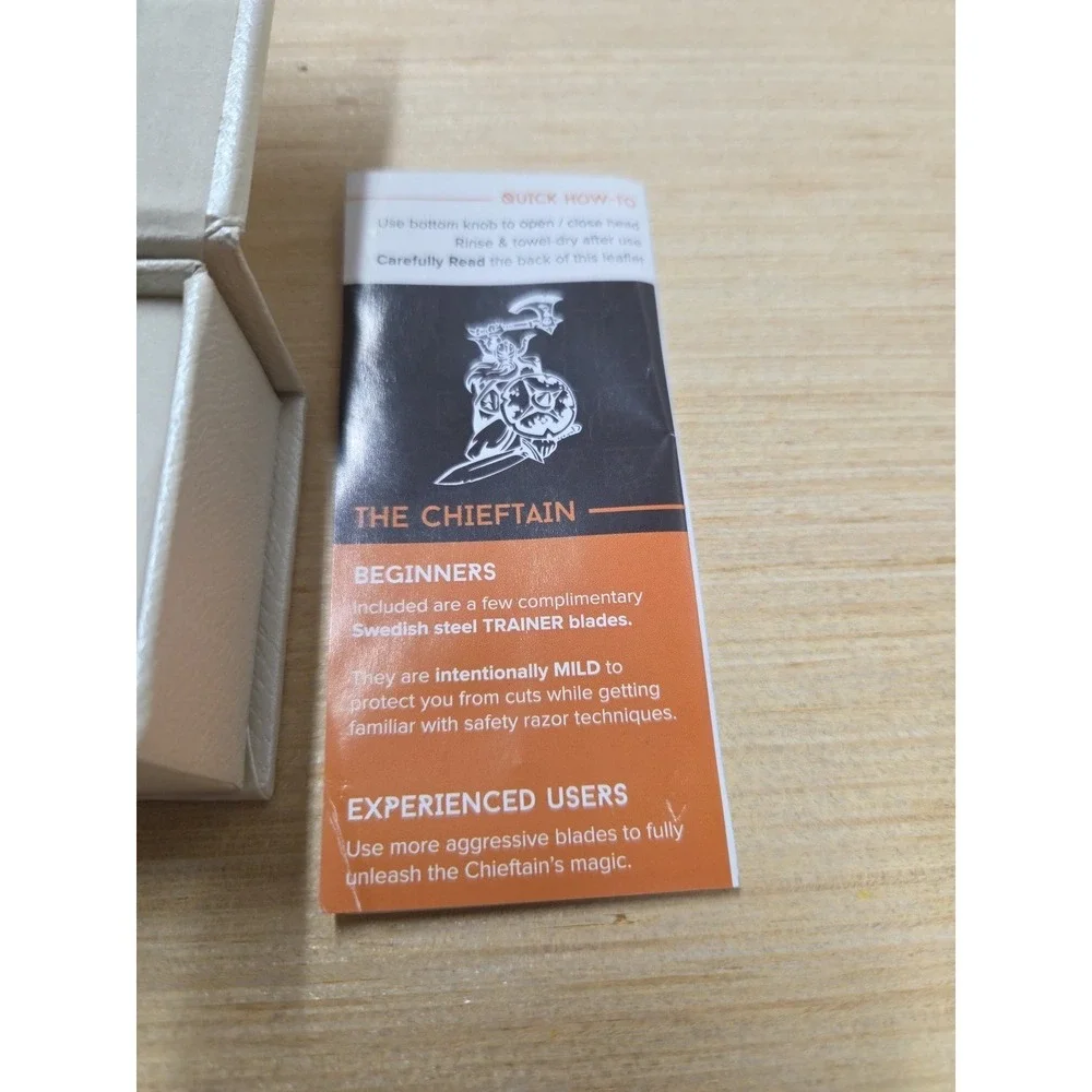 VIKINGS BLADE The Chieftain Double Edge Safety Razor‎